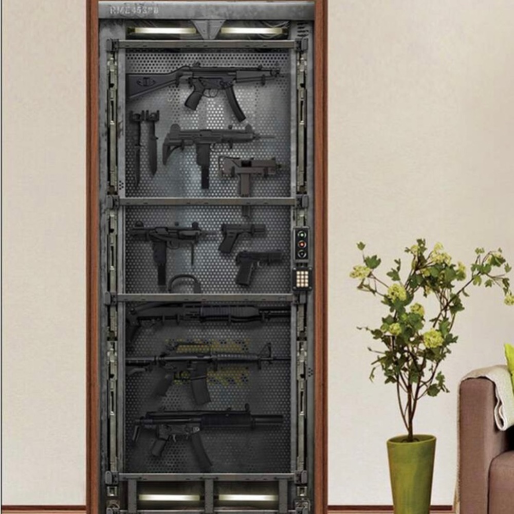 Futuristic Armored Gun Cabinet Patterns.